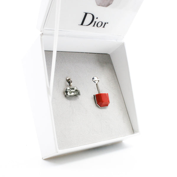 earring red and crystal - L'UXE LINK