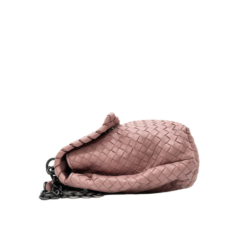 flap chian bag in nude pink - L'UXE LINK