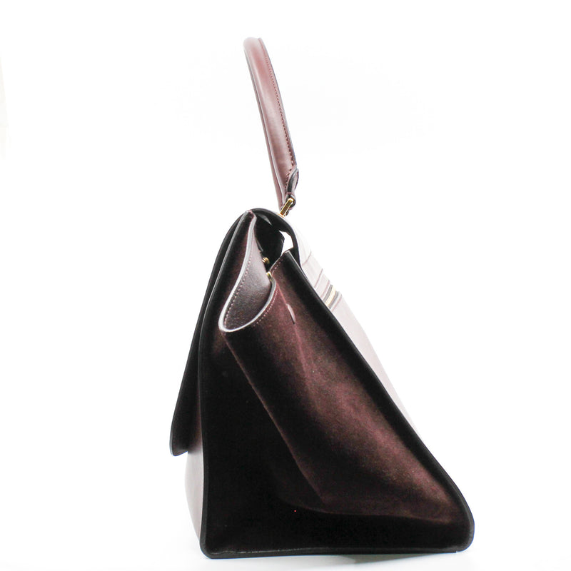 celine trapeze large red suede - L'UXE LINK