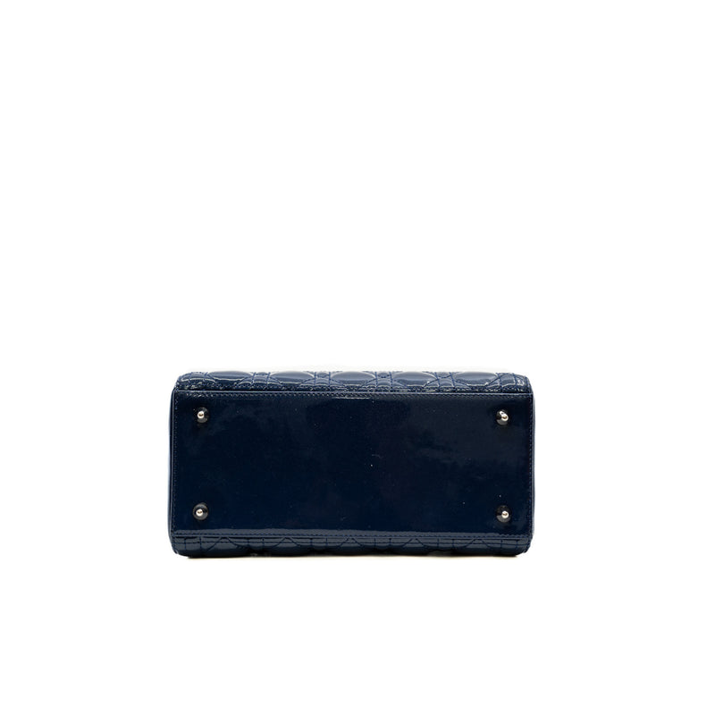 lady dior patent blue phw