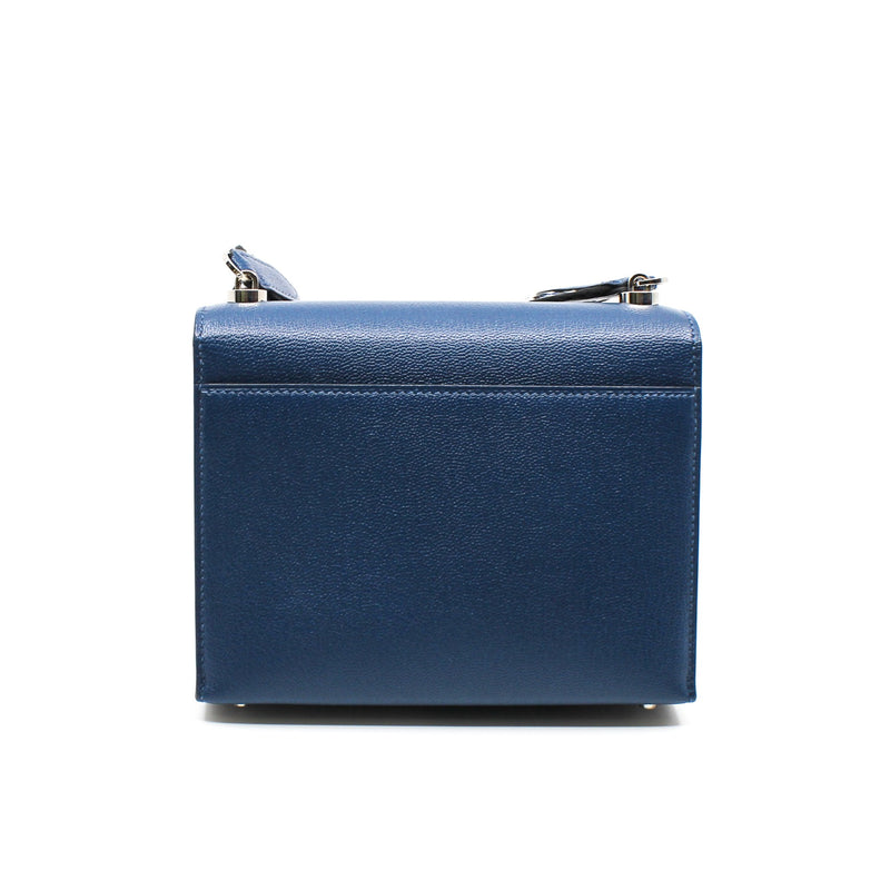 verrou mini goat phw in deep blue mix rouge vif color strap Y stamp - L'UXE LINK