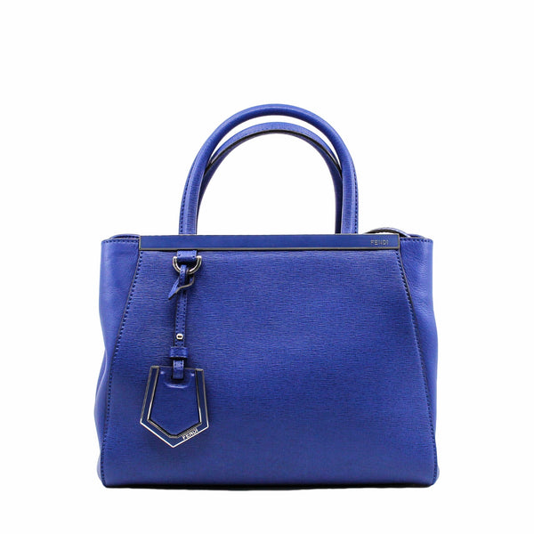 2JOURS BAG LEATHER PETITE SMALL BLUE PHW - L'UXE LINK