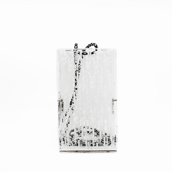 pvc box bag in white - L'UXE LINK