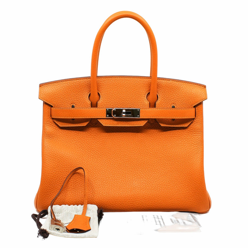 birkin 30 i9 orange togo phw C stamp