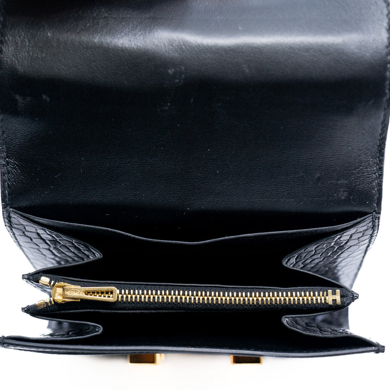constance compact wallet in CCD black ghw - L'UXE LINK
