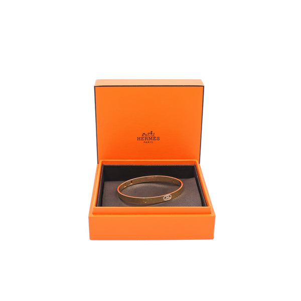 H d'Ancre diamond 18k yg bracelet, small model - L'UXE LINK