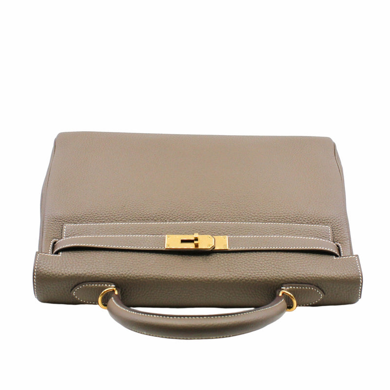 kelly 35b togo etoupe ghw x stamp - L'UXE LINK