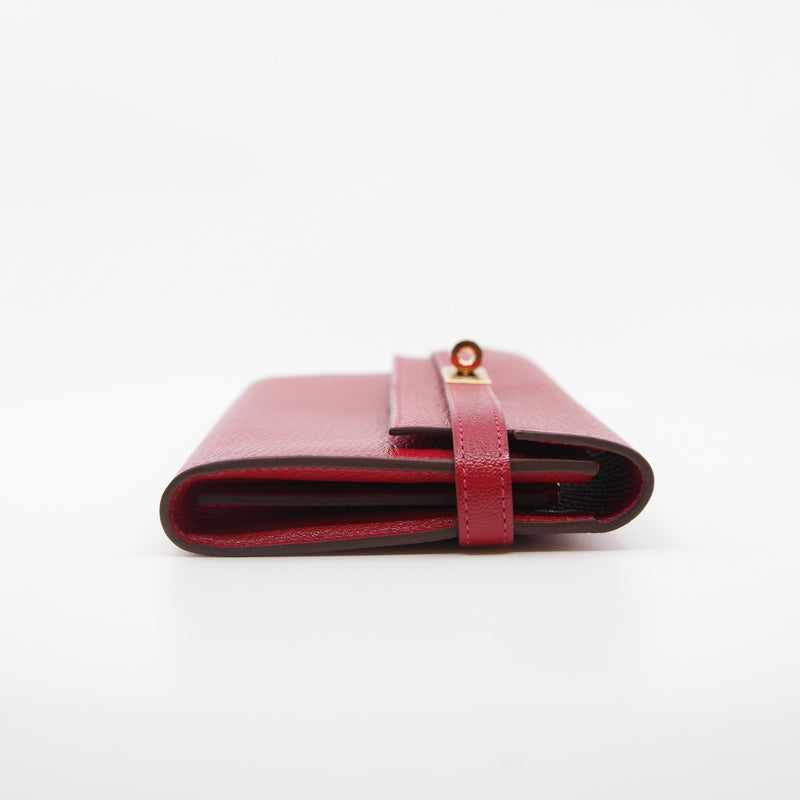 kelly long wallet goat Q5 ghw  C stamp - L'UXE LINK