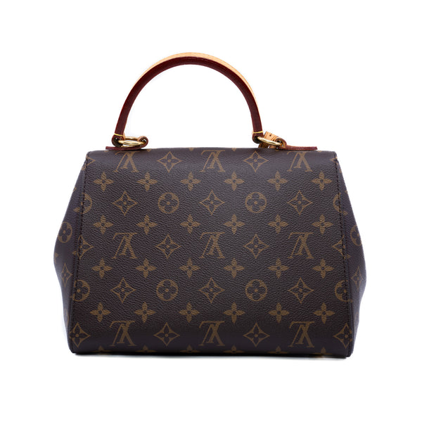 cluny bb monogram with red pink leather strap - L'UXE LINK