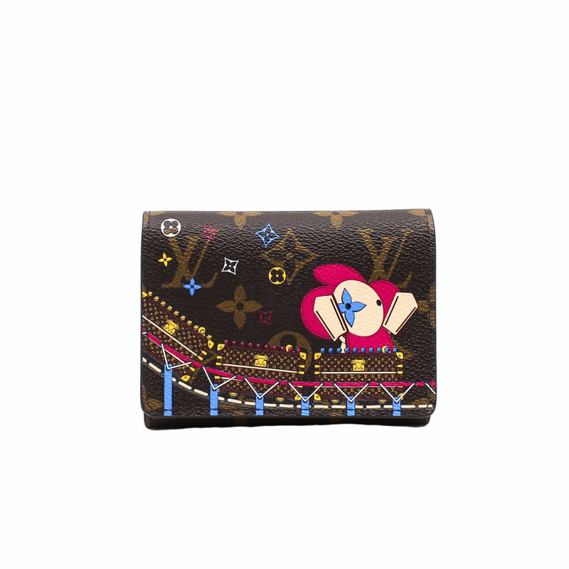 Passport Cover Wallet Christmas Animation 2020 wallet small  monogram with stamp vivian - L'UXE LINK