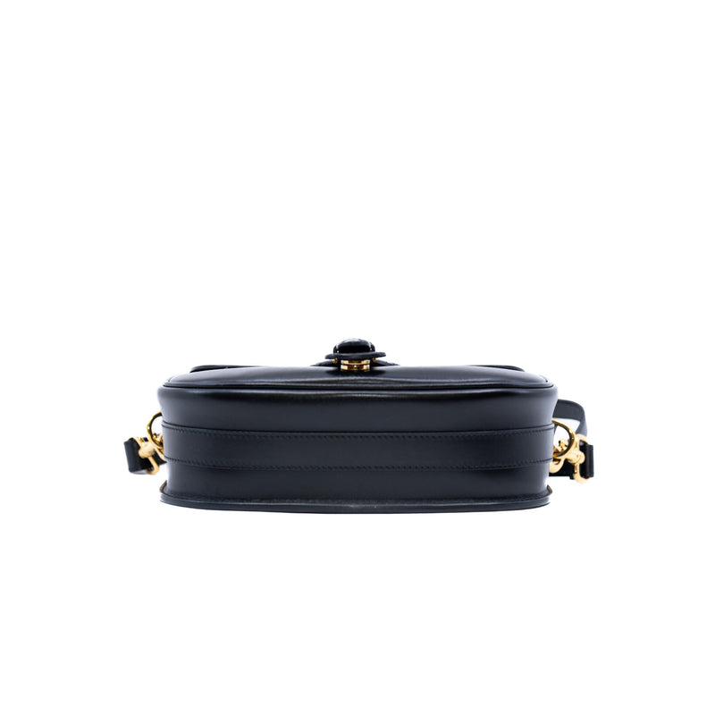 bobby medium in lambskin black ghw - L'UXE LINK