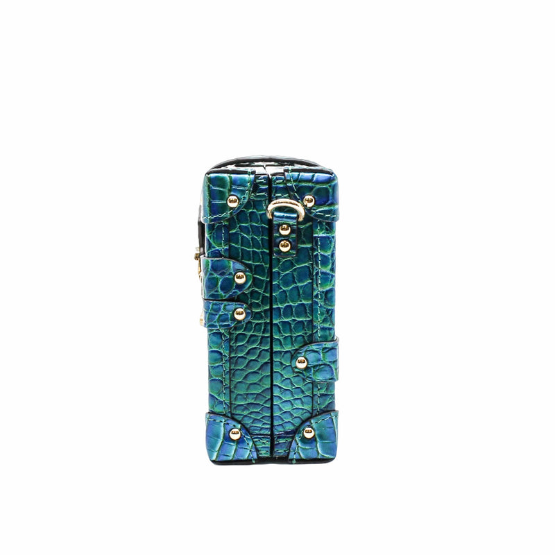 PETITE MALLE gradient lake blue CROCODILE GHW - L'UXE LINK
