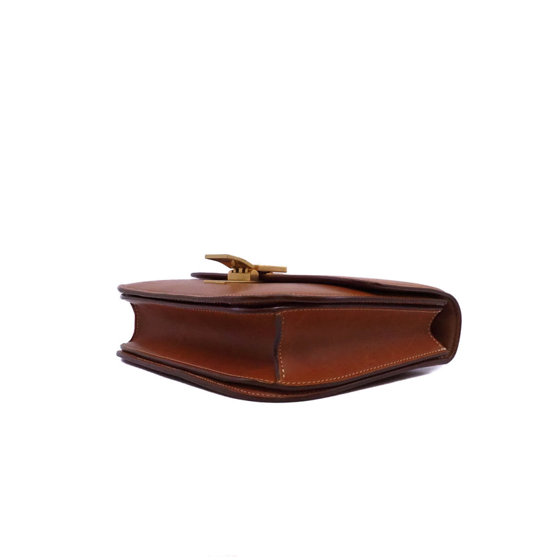classic box in grossly leather brown ghw - L'UXE LINK