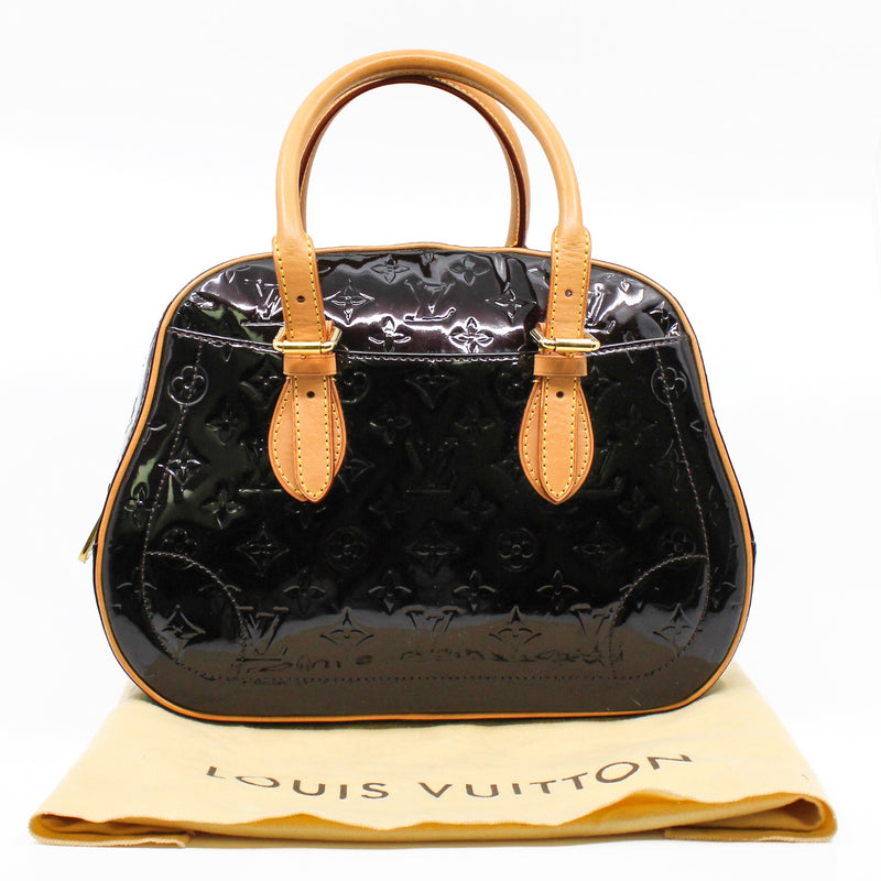 Summit Drive Handbag Monogram Vernis Patent Red GHW - L'UXE LINK