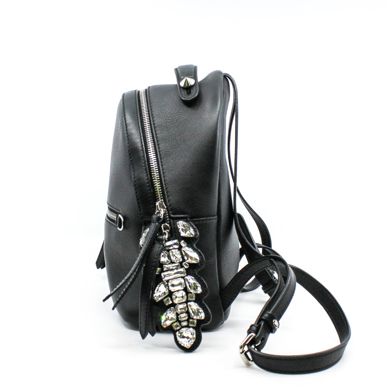 by the way backpack crystal small leather black   phw