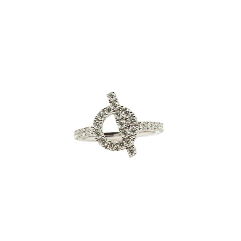 finesse Q diamond ring in 18k wg #51