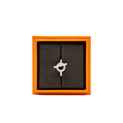 finesse Q diamond ring in 18k wg #51