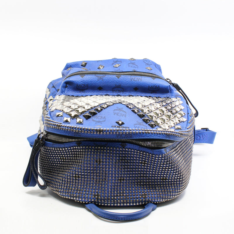 blue medium stud backpack