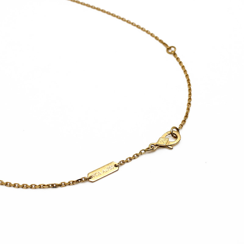 alhambra on motif necklace in black ghw - L'UXE LINK