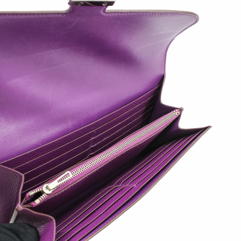 constance long wallet epsom purple phw T stamp