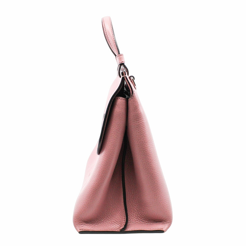 Bamboo Daily Top Handle Bag Leather Pink phw - L'UXE LINK