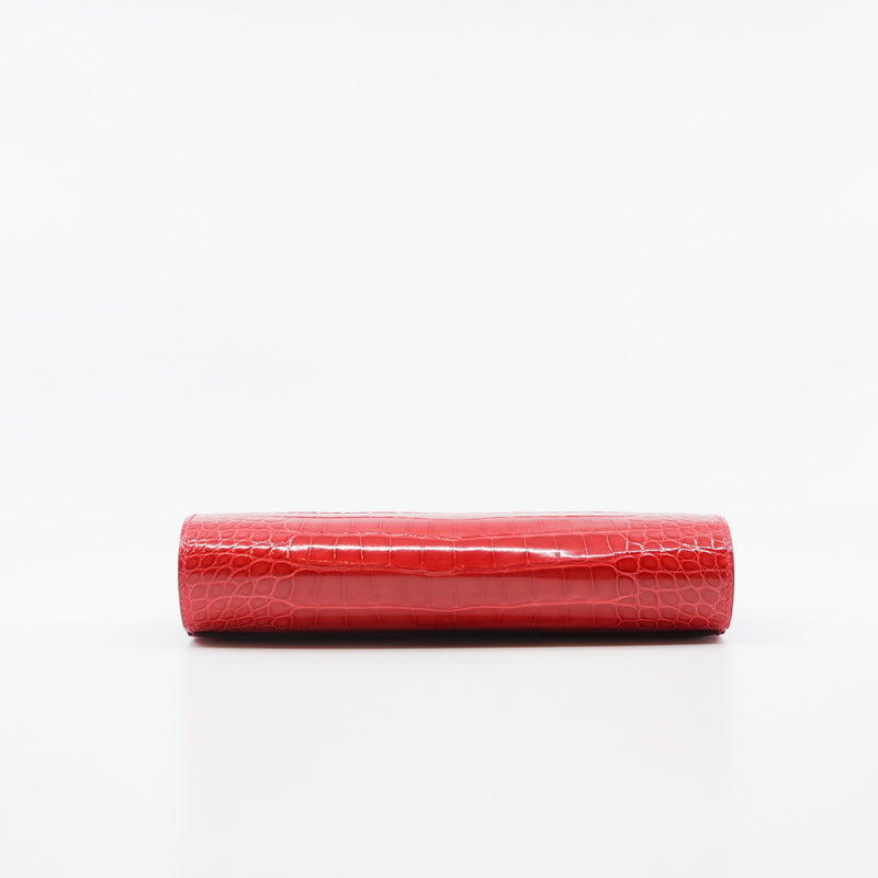 constance wallet red alligator ghw C stamp - L'UXE LINK