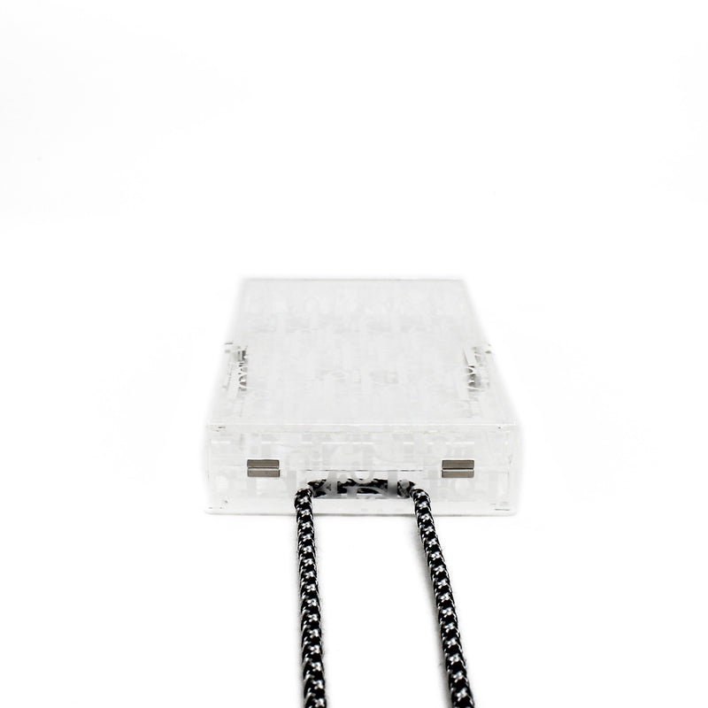 pvc box bag in white - L'UXE LINK