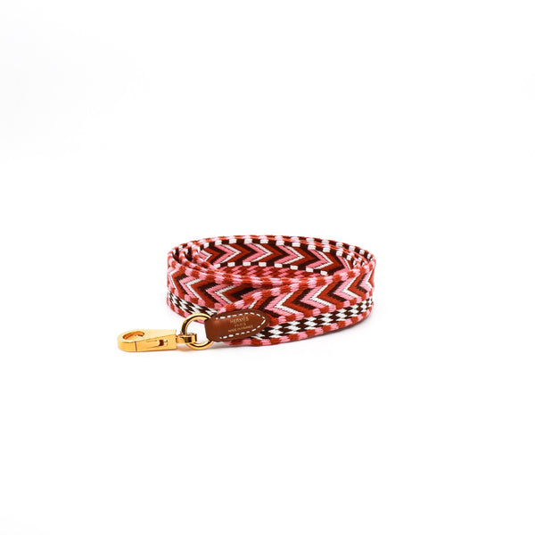 fabric strap red pink  gold  ghw - L'UXE LINK