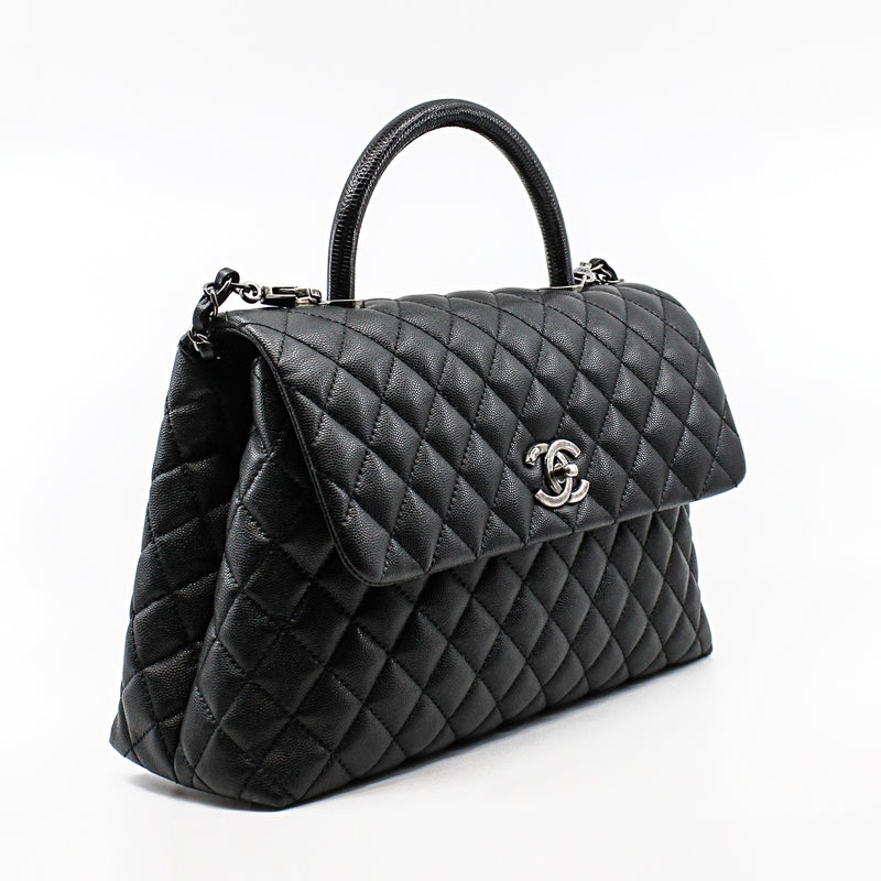 coco handle medium lizerd black  seri23