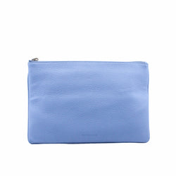 men clutch leather blue phw - L'UXE LINK