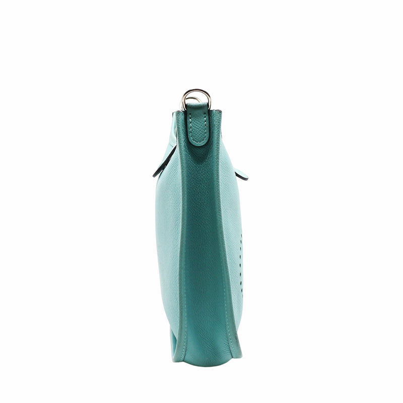 mini evelyne light blue epsom phw c stamp - L'UXE LINK