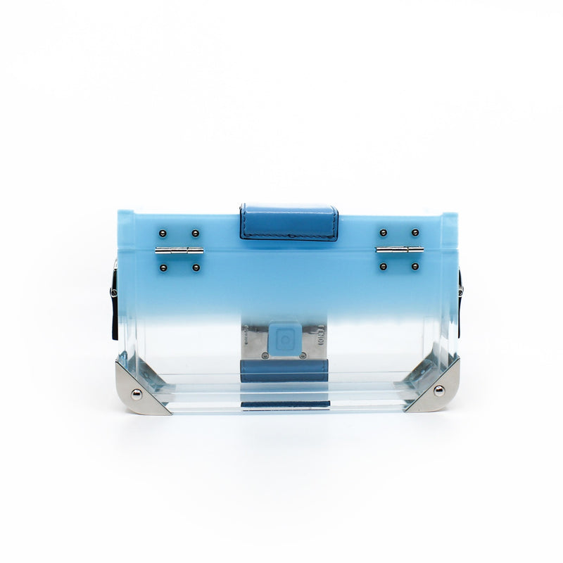 mini baguette trunk with strap blue phw rrp 6900 - L'UXE LINK