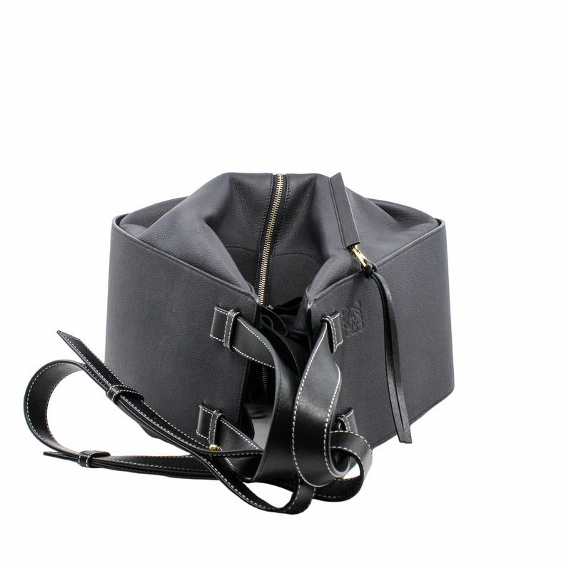 Hammock shoulder bag Small leather navy ghw - L'UXE LINK