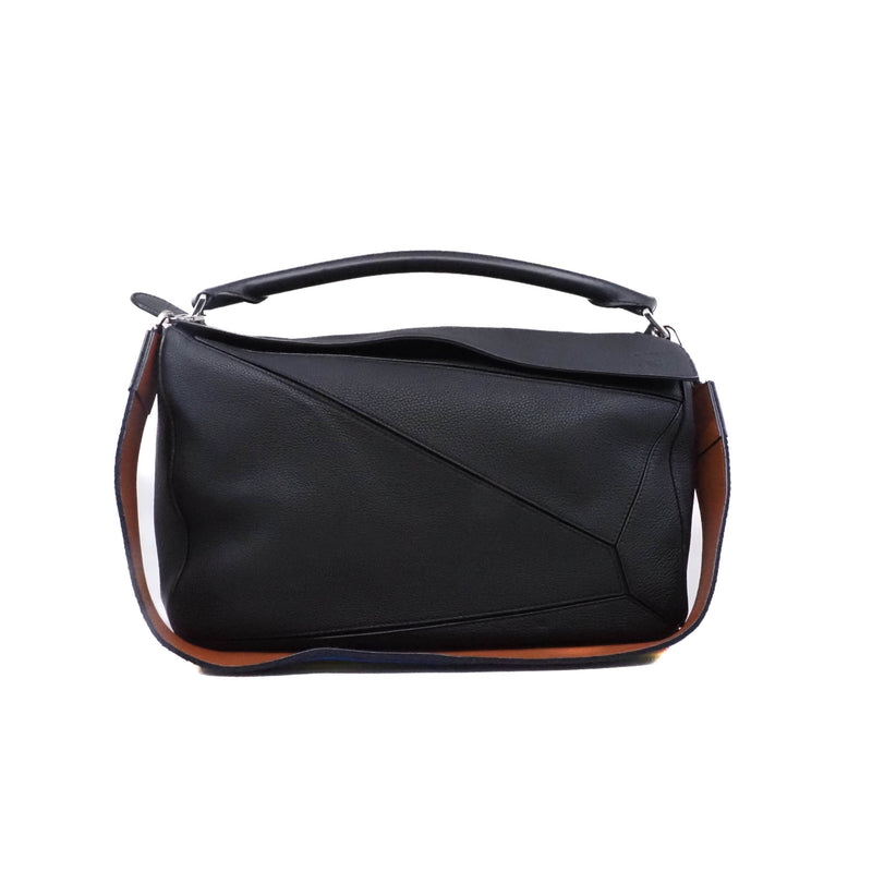 large puzzle in calfskin black phw - L'UXE LINK