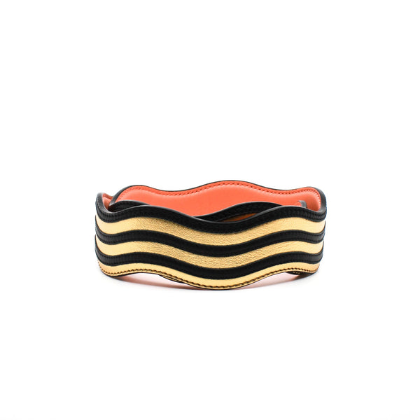 line strap in gold mix black ghw - L'UXE LINK