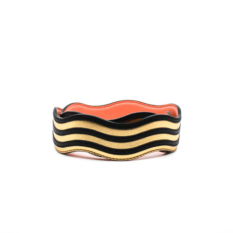 line strap in gold mix black ghw - L'UXE LINK