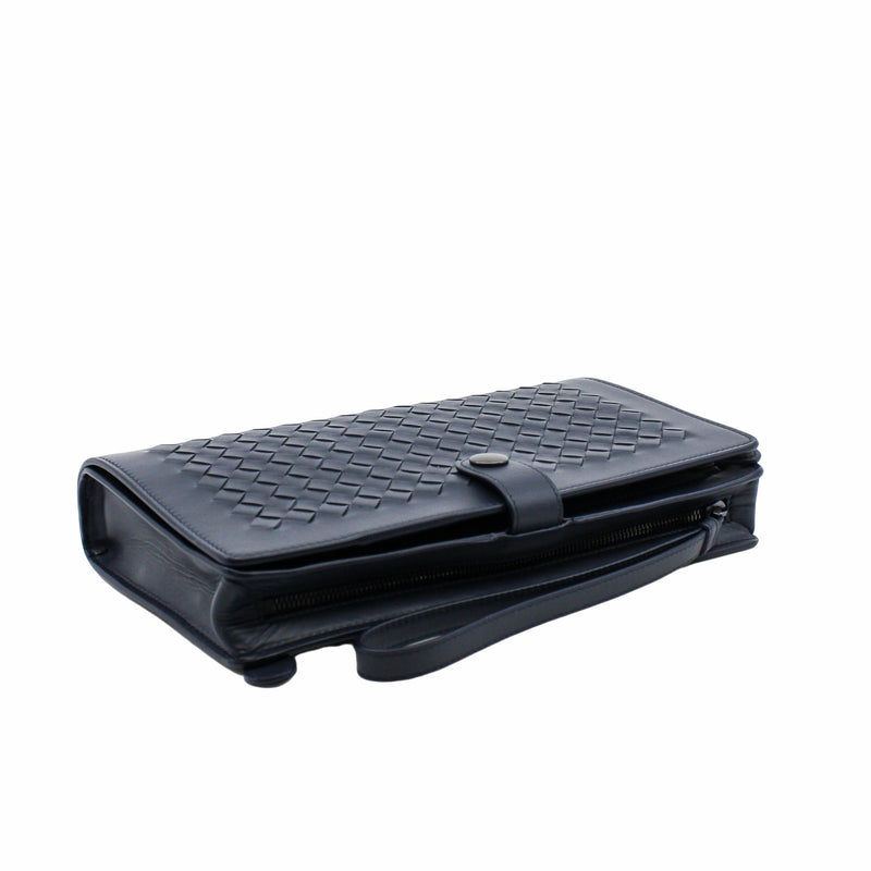 men clutch bag navy phw - L'UXE LINK