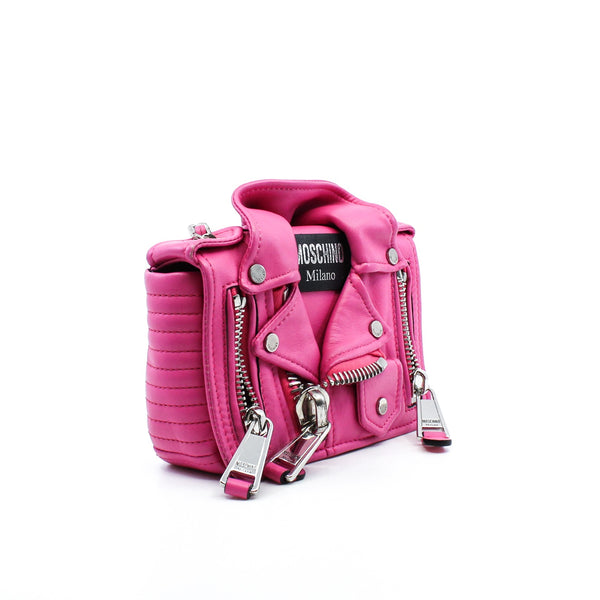 moschino chain bag in pink