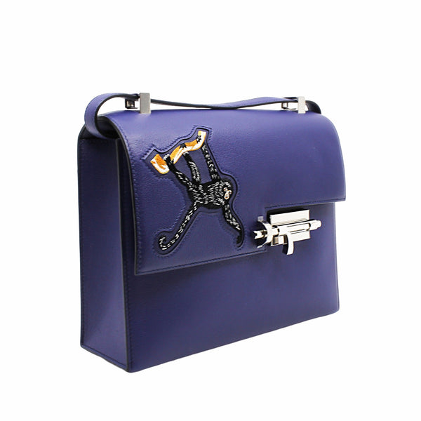 verrou 21 singe allegretto swift brode navy phw Y stamp - L'UXE LINK