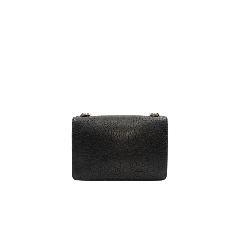 ja dior medium with Lacquer buckle in goat black phw