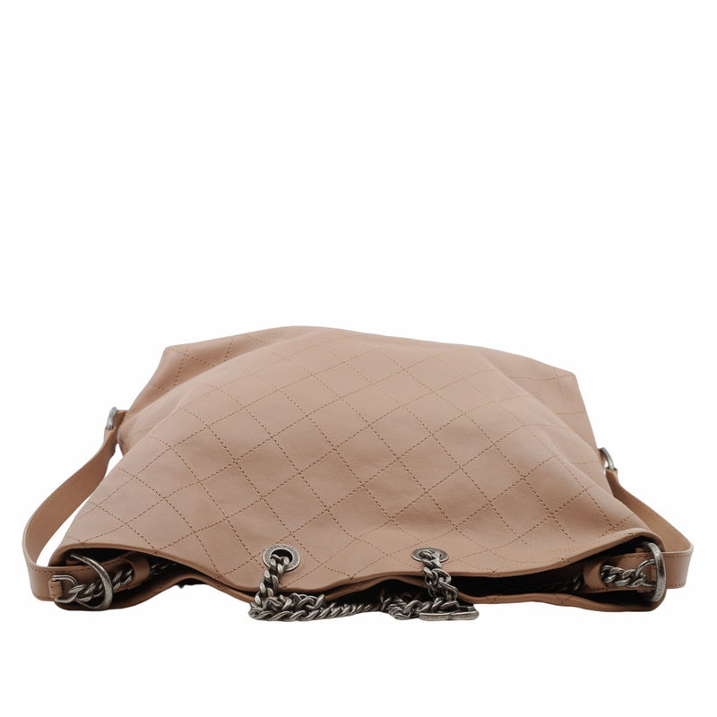 tote beige grey leather  Serial  24 - L'UXE LINK