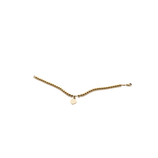 heart pandent bracelet in  18yg