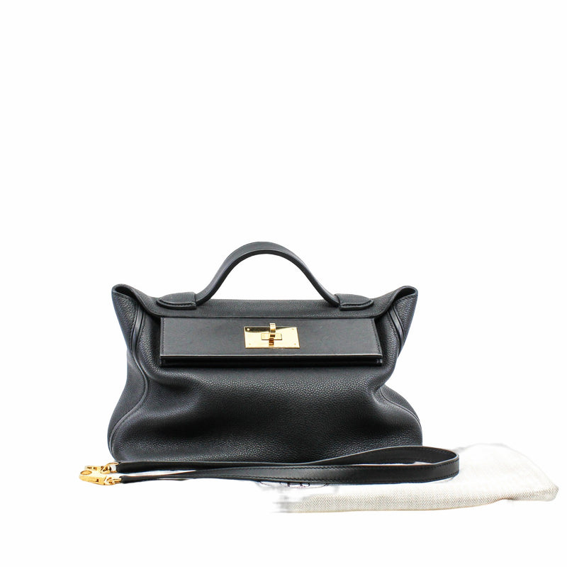 2424 small tc leather black ghw