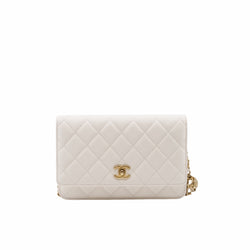 woc lamb skin white  ghw seri 30 - L'UXE LINK