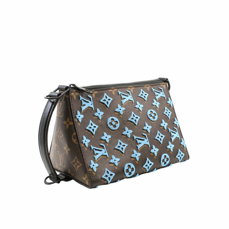 Louis Vuitton Triangle Messenger Monogram Tuffetage Black in