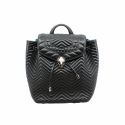 SERPENTI LEATHER BACKPACK small black