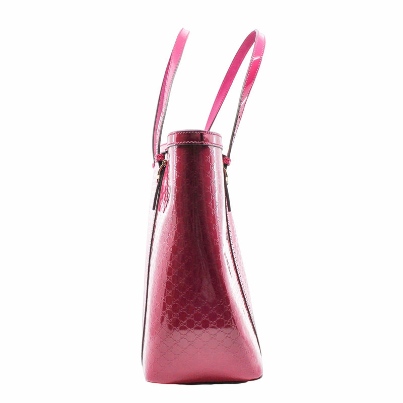 Tote Patent Leather Pink Berry - L'UXE LINK