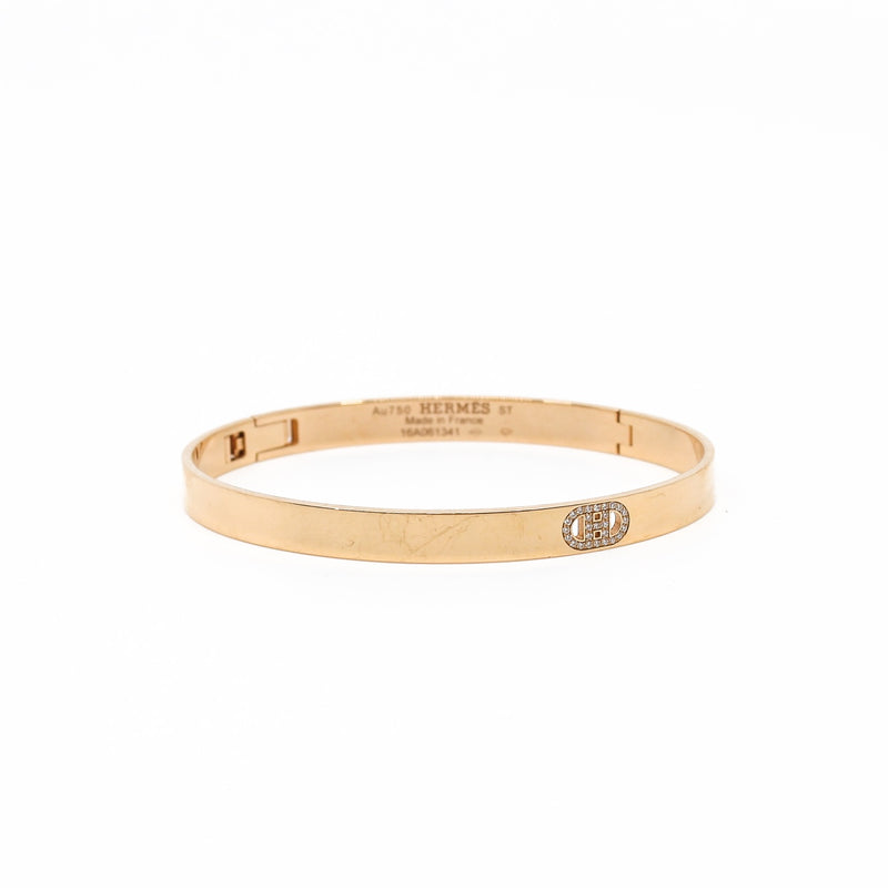 H d'Ancre diamond 18k yg bracelet, small model #ST 16A061341  rrp 9955