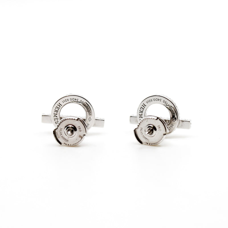 finesse Q 18k wg diamonds earring - L'UXE LINK