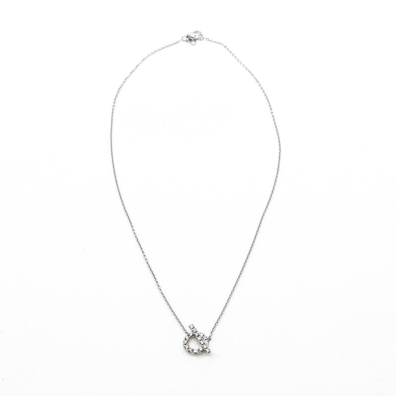 finesse diamond necklace in 18k wg